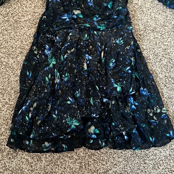 Anthropologie ruched floral mini dress - Picture 4 of 10
